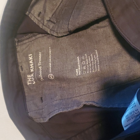 Adriano Goldscmied The Lux Khaki Tailored Trouser Sz. 32R Blue Pants - Picture 2 of 11